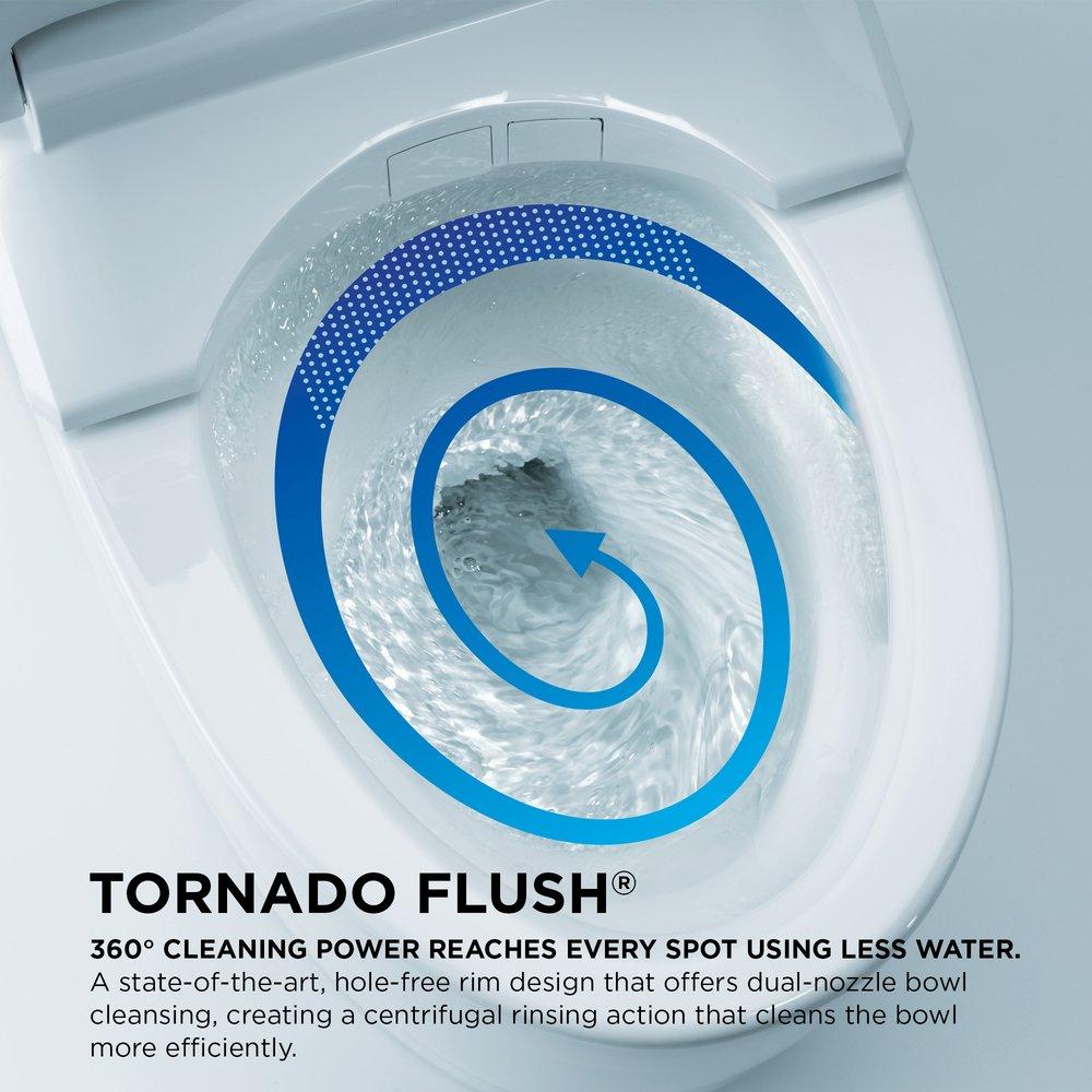 1.28 gpf Elongated One Piece Toilet in Cotton 