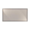 Jensen Satin Nickel 70 in. Rectangular Framed Mirror in Satin Nickel 