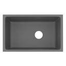 ROHL&reg; Satin Grey 31-5/8 x 19-5/8 in. No-Hole Fireclay Single Bowl Undermount Kitchen Sink 