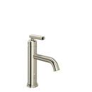 Single Handle Monoblock Bathroom Sink Faucet in Polished Nickel