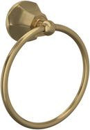 Round Closed Towel Ring in Antique Gold