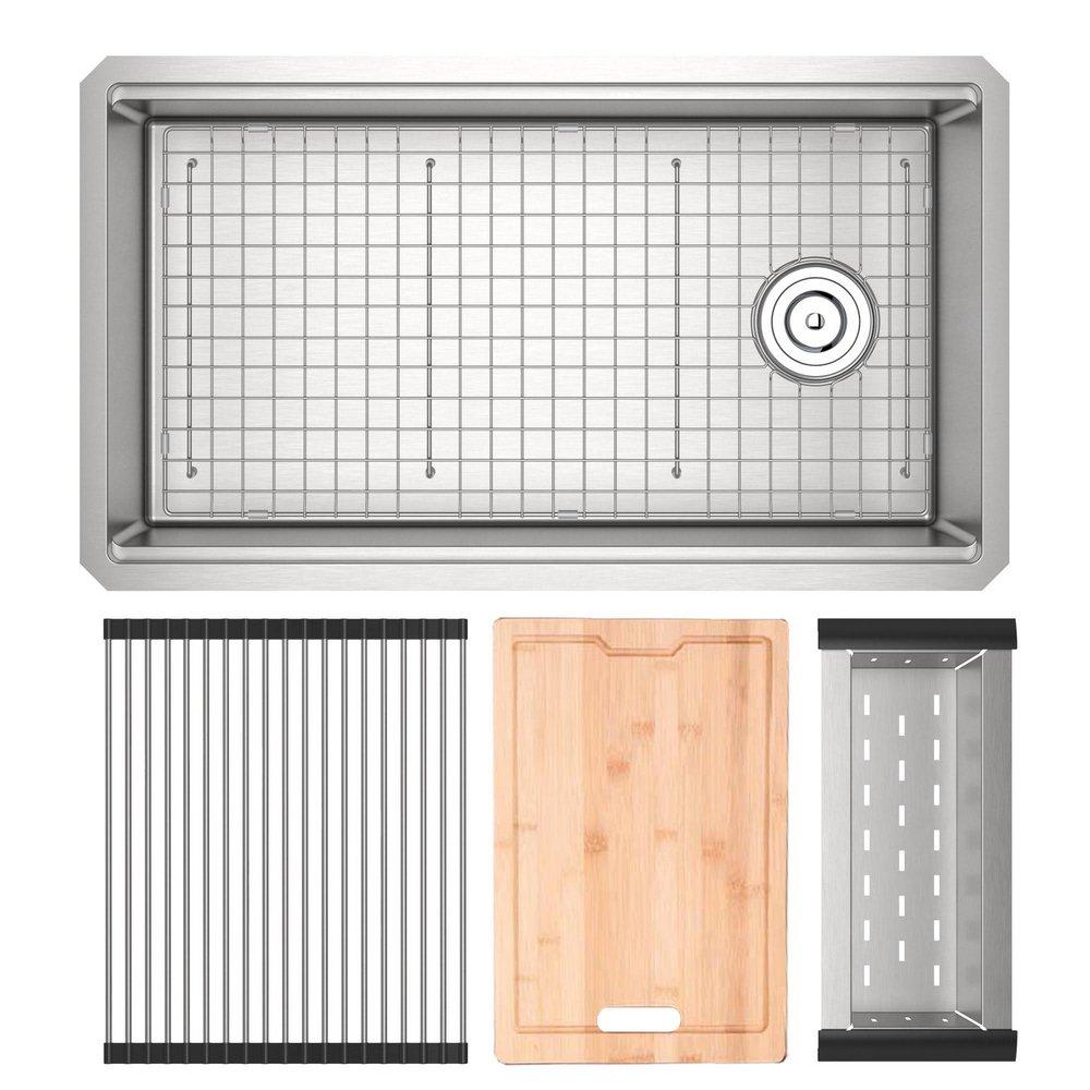 ROHL® 33 x 19 in. Single Bowl Undermount Kitchen Sink 