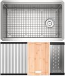 CULINARIO 30 STAINLESS STEEL CHEF/WORKSTATION SINK WITH ACCESSORIES 