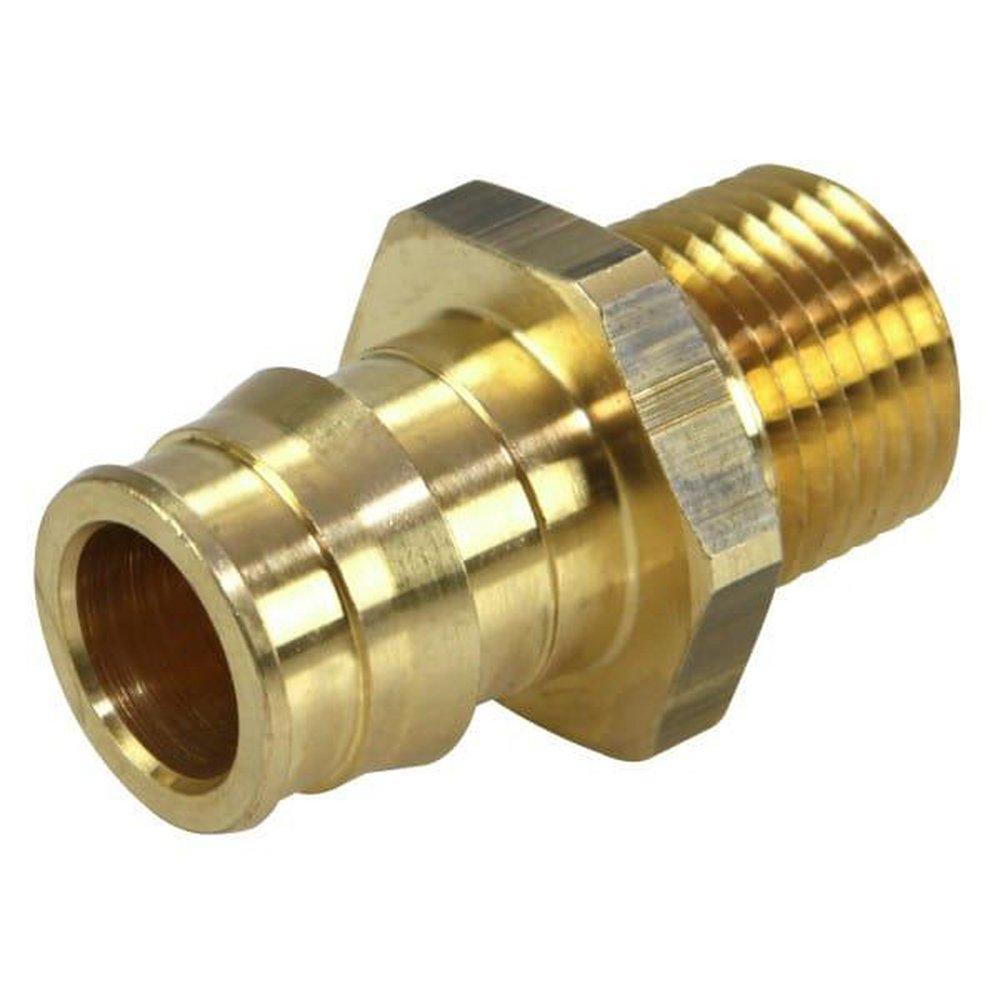 Uponor Brass PEX Expansion x MPT Adapter 