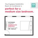 Frigidaire White 1 Ton R-32 Room Air Conditioner 