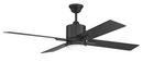 52 in. 4-Blade Indoor/Outdoor Ceiling Fan in Flat Black