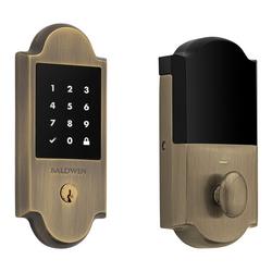 Deadbolt in Satin Brass and Black