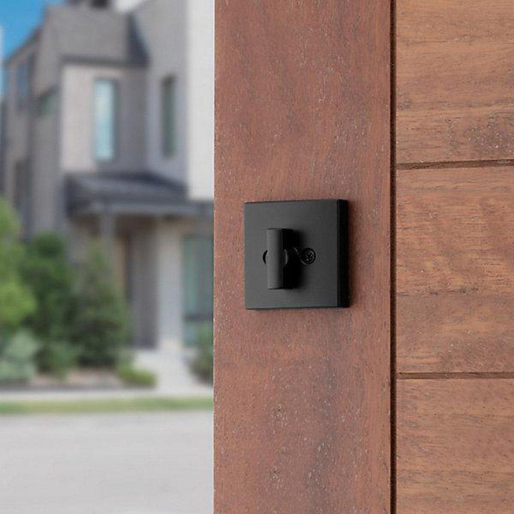 Baldwin Matte Black Keyed Entry Deadbolt in Matte Black 