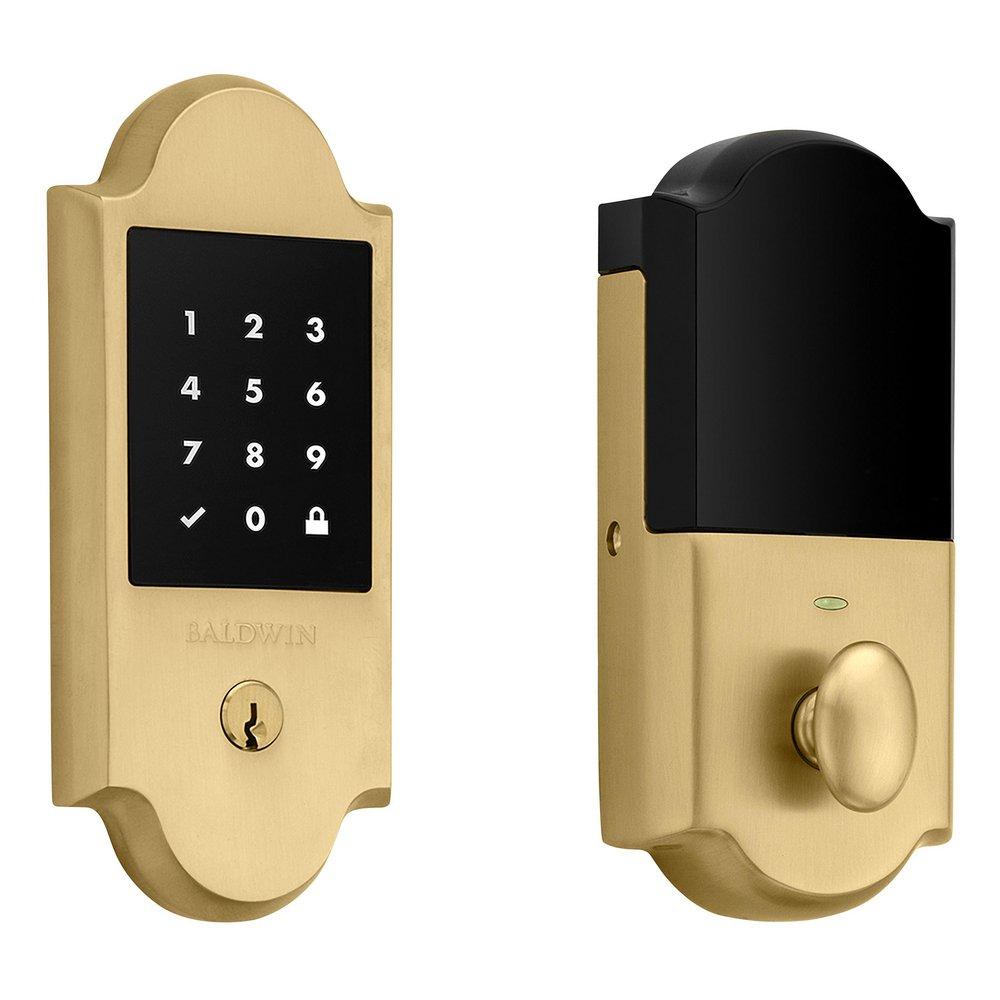 Baldwin Lifetime Satin Brass Deadbolt 