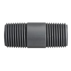 1 x 12 in. MIPT Schedule 80 PVC Nipple in Grey