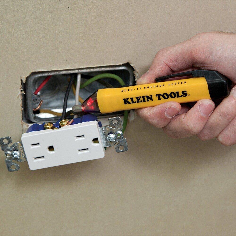 Klein Tools Black Voltage Tester 