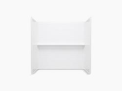 36 x 72-1/4 in. Shower Back Wall in White