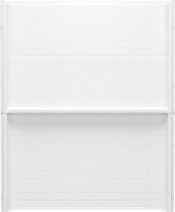 60 x 72-1/4 in. Shower Back Wall in White