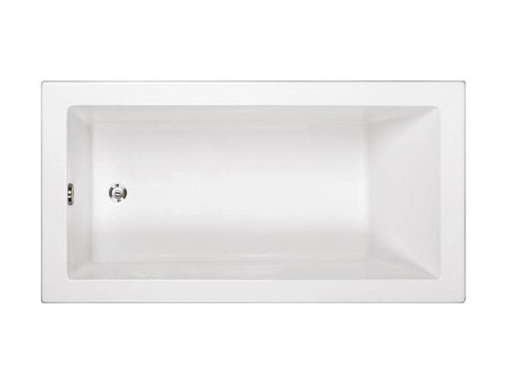 MTI Whirlpools&reg; White 60 x 30 in. Soaker Drop-In Bathtub Left and Right Drain 