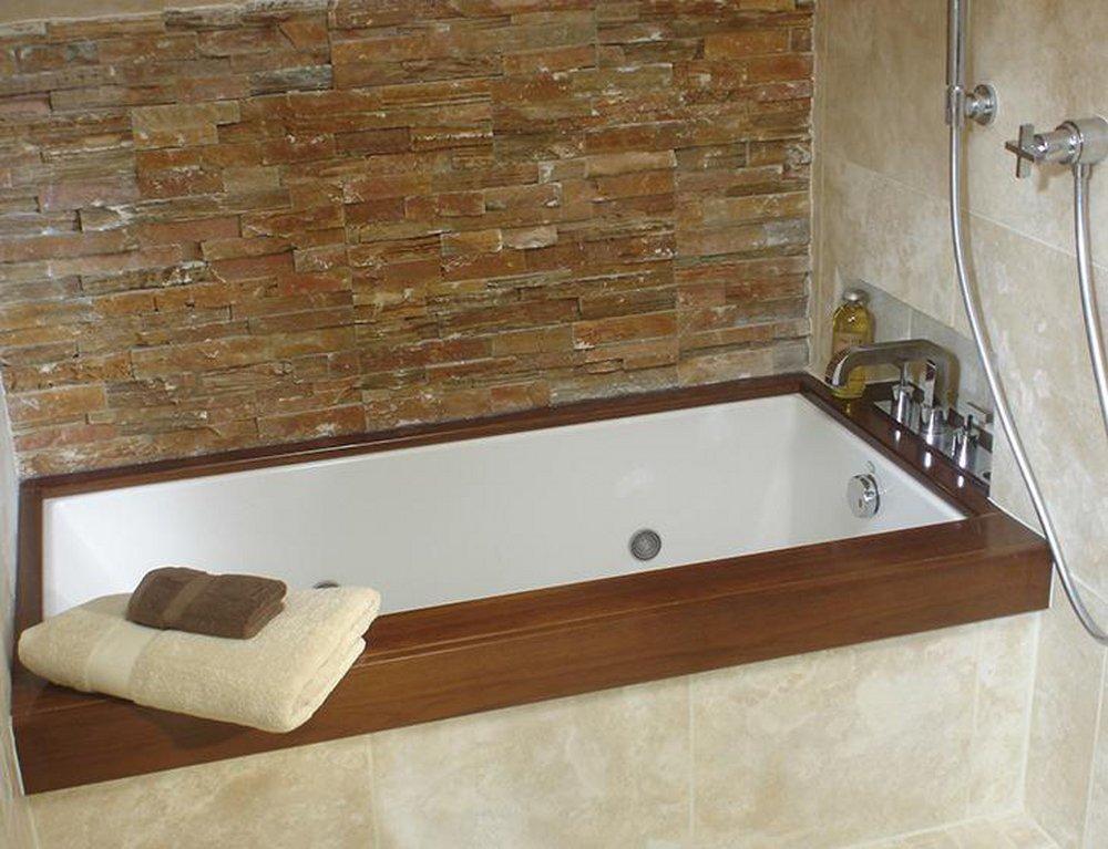 MTI Whirlpools&reg; White 60 x 30 in. Soaker Drop-In Bathtub Left and Right Drain 