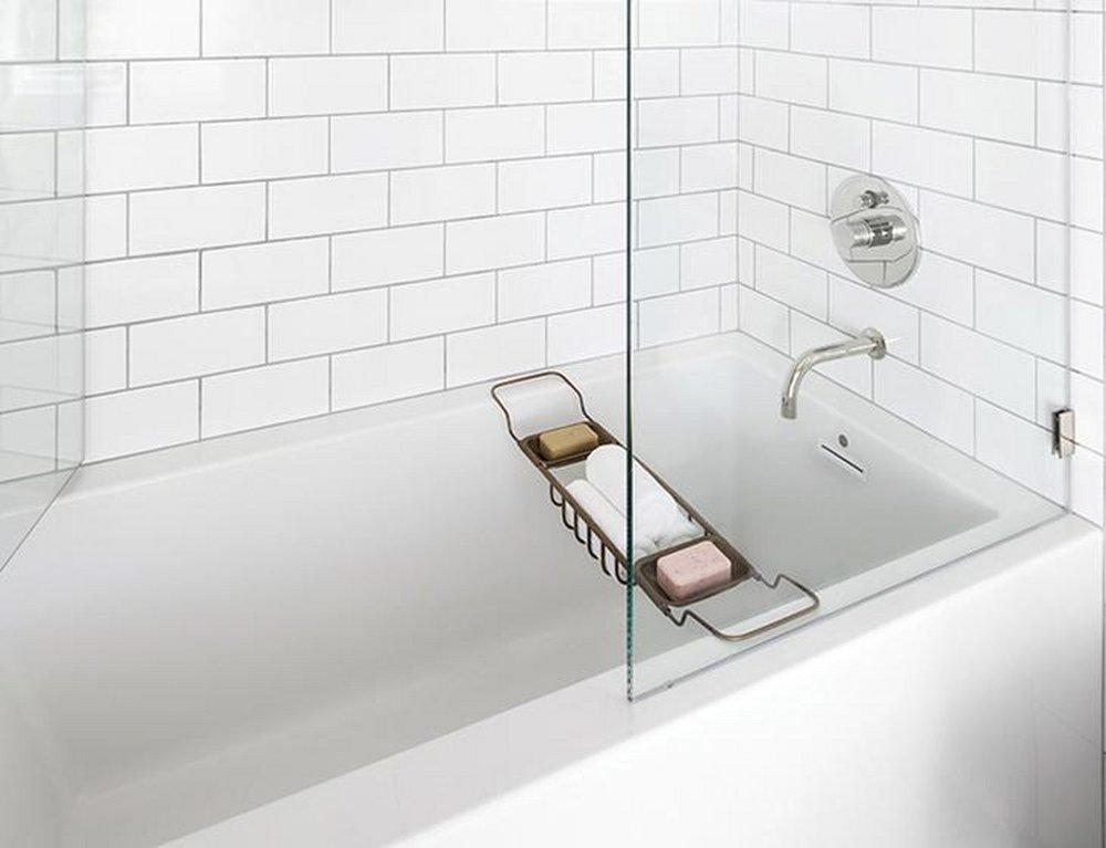 MTI Baths White 60 x 32 in. Soaker Alcove Bathtub Left Drain 