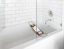 MTI Baths White 60 x 32 in. Soaker Alcove Bathtub Left Drain 