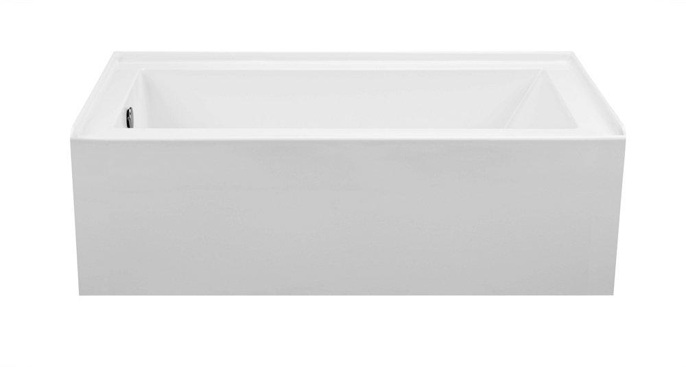 MTI Baths White 60 x 30 in. Soaker Alcove Bathtub in White 