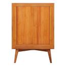*CVR* 24 NOVAK TEAK VANITY WITH RECTANGULAR UNDERMOUNT SINK NATURAL TEAK CARRARA SINGLE HOLE 