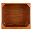 *CVR* 24 NOVAK TEAK VANITY WITH RECTANGULAR UNDERMOUNT SINK NATURAL TEAK CARRARA SINGLE HOLE 