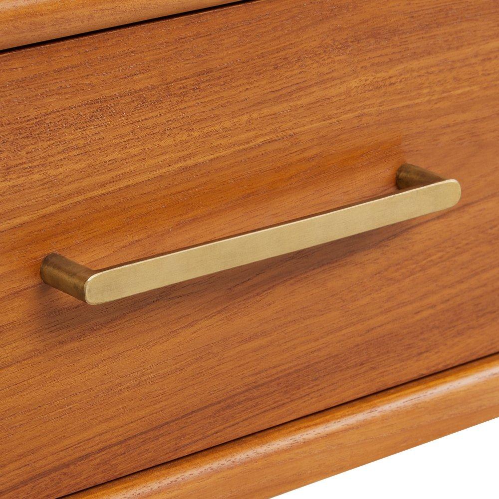 *CVR* 24 NOVAK TEAK VANITY WITH RECTANGULAR UNDERMOUNT SINK NATURAL TEAK CARRARA SINGLE HOLE 