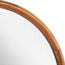 24 in. Round Vanity Mirror in Natural Teak 