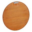 24 in. Round Vanity Mirror in Natural Teak 