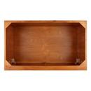 *CVR* 36 NOVAK TEAK VANITY WITH RECTANGULAR UNDERMOUNT SINK NATURAL TEAK FEATHERED WHITE WIDESPREAD 