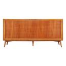 *CVR* 72 NOVAK DOUBLE TEAK VANITY WITH RECTANGULAR UNDERMOUNT SINKS NATURAL TEAK CARRARA WIDESPREAD 