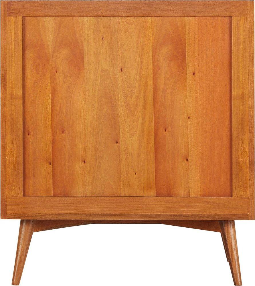 *CVR* 30 NOVAK TEAK VANITY WITH RECTANGULAR UNDERMOUNT SINK NATURAL TEAK FEATHERED WHITE WIDESPREAD 