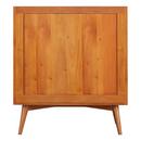 *CVR* 30 NOVAK TEAK VANITY WITH RECTANGULAR UNDERMOUNT SINK NATURAL TEAK FEATHERED WHITE WIDESPREAD 