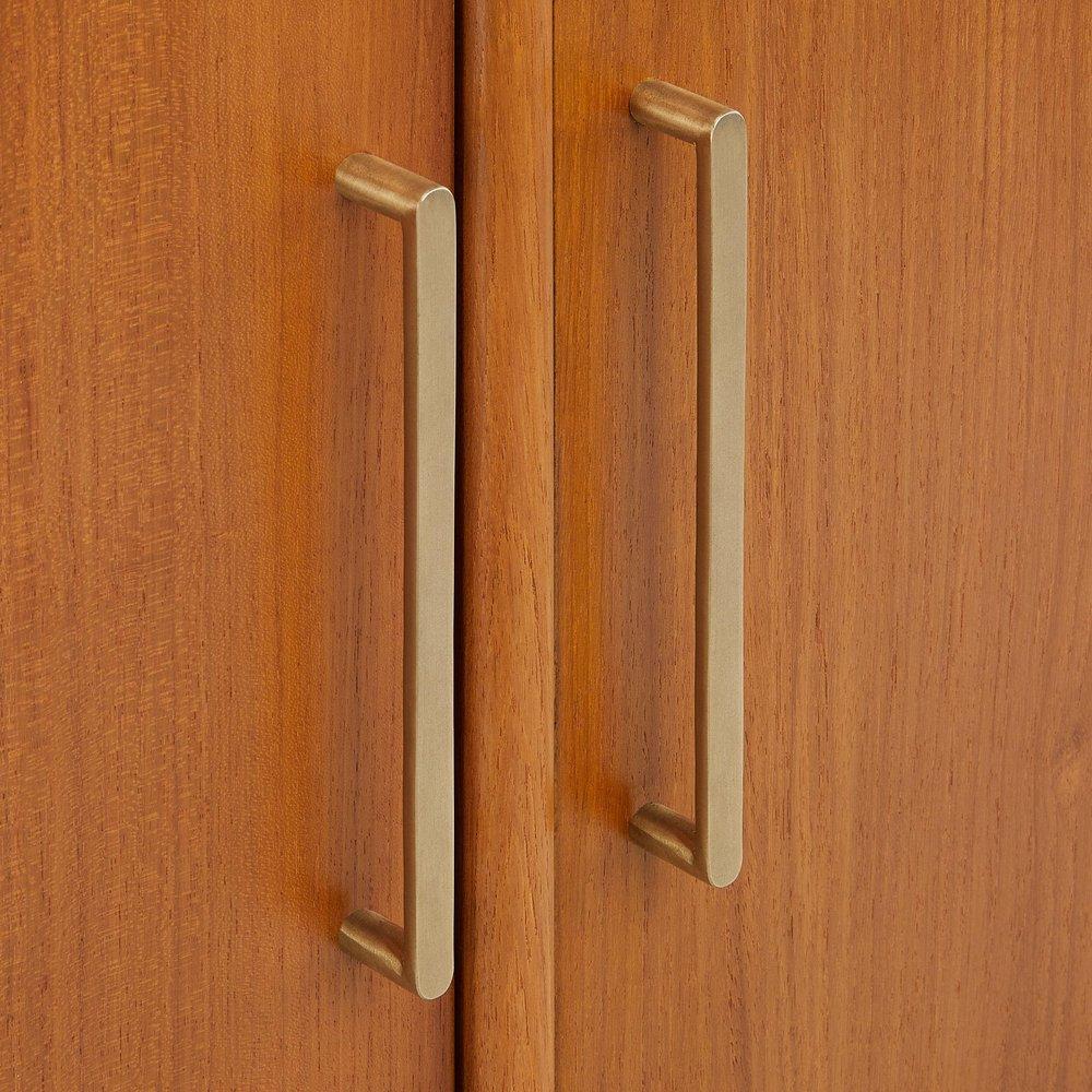 *CVR* 60 NOVAK DOUBLE TEAK VANITY WITH RECT UNDERMOUNT SINKS NATURAL TEAK ABSOLUTE BLACK NO HOLE 