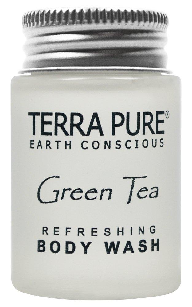 BODY WASH - 1 OZ/30 ML JAM JAR NICKEL TERRA PURE GREEN TEA 