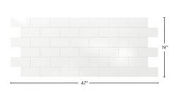 19 x 47 in. Subway Tile Backsplash Kit