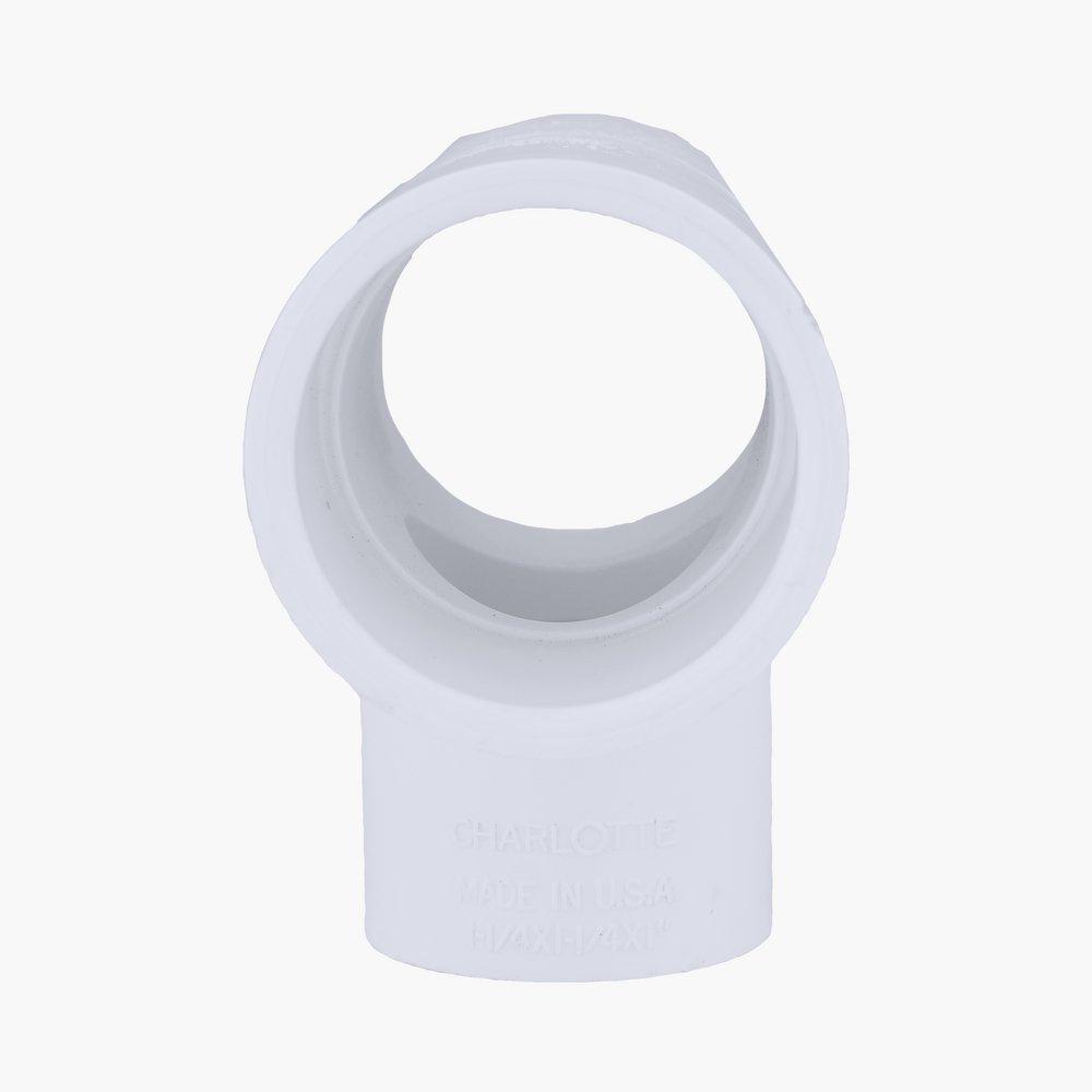 White PVC Schedule 40 Tee 