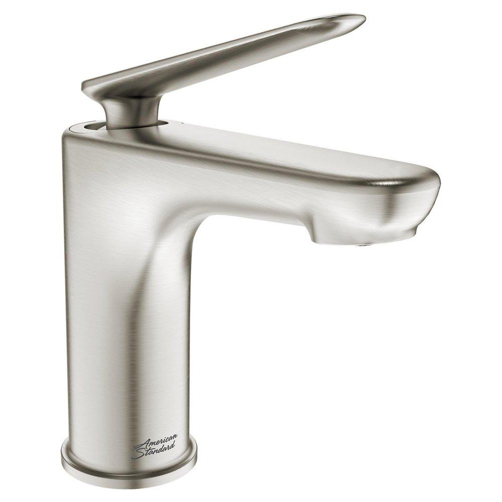 Monoblock Bathroom Sink Faucet in Brushed Nickel 