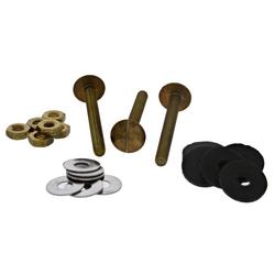Extra-Heavy Solid Brass Tank to Bowl 3-Bolt Set