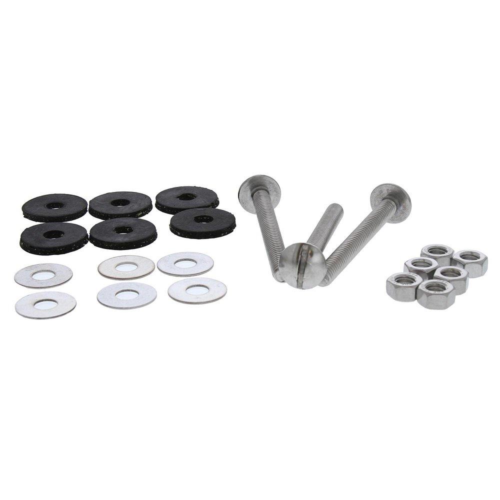 5/16 in. x 3 in. Premium Stainless Steel Tank to Bowl Bolt Set, Pack of 3 