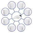 White Universal Tank Lever 