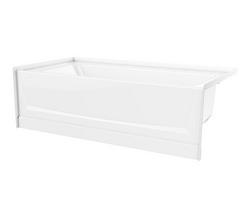 60 in. x 30 in. Soaker Alcove Bathtub with Right Drain in White