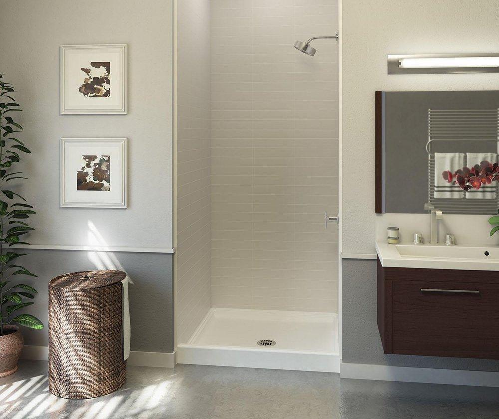 Swan White 36 x 36 in. Square Shower Base 