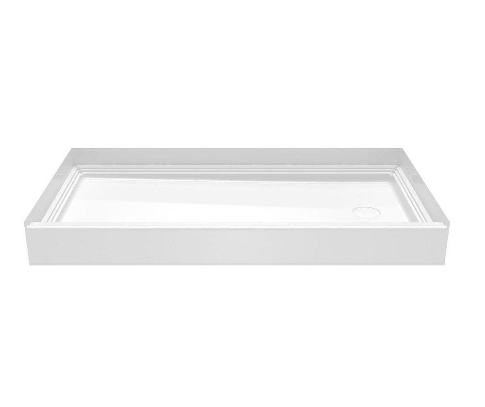 Swan White 60 x 30 in. Rectangle Shower Base 