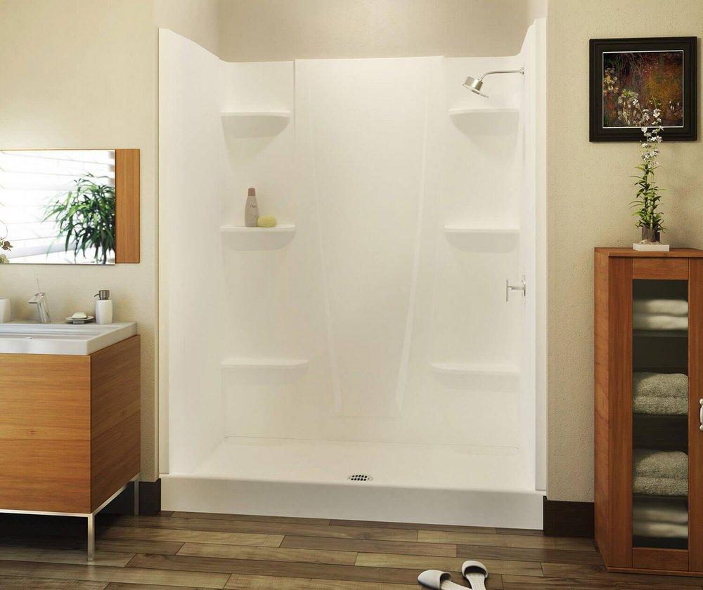 Swan White 27 x 27 x 74 in. Shower Unit 