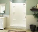 8 X 48 X 74 in. Shower Back Wall in White 