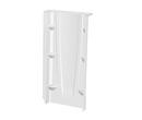 8 X 36 X 74 in. Shower Back Wall in White 