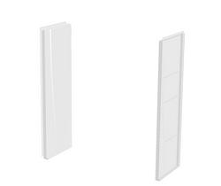 24 x 24 x 62 in. Tub & Shower Side Walls in White