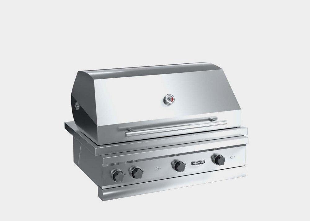 Kalamazoo Outdoor Gourmet 30-1/2 x 29-1/2 in. 72000 BTU 3-Burner Built-In Grill 