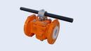 XOMOX Ductile Iron Flanged Lockwing Handle Plug Valve 