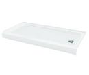 60 x 32 in. Shower Base in White with Right, Square Drain 