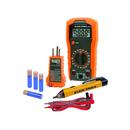 TEST KIT WITH MULTIMETER NON-CONTACT VOLT TESTER RECEPTACLE TESTER